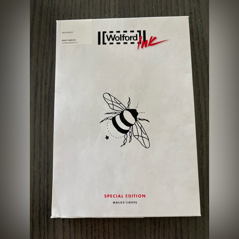 Wolford Ink Special Edition Malice Tights - Black & White